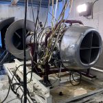 USU Eastern Is Flying High 8 Jet engine in test cell at Utah State University