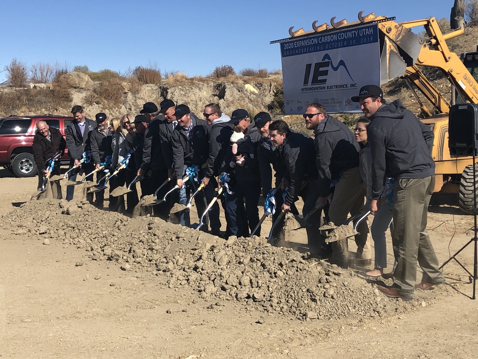 Intermountain Electronics groundbreaking in Carbon County, UT.